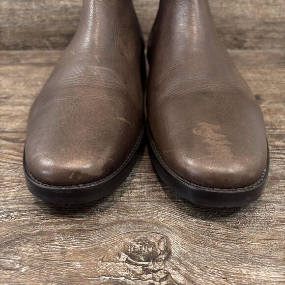 Cole Haan Hawthorne Chelsea Boots Men\'s 10 Brown Leather Ankle Pull On Lined